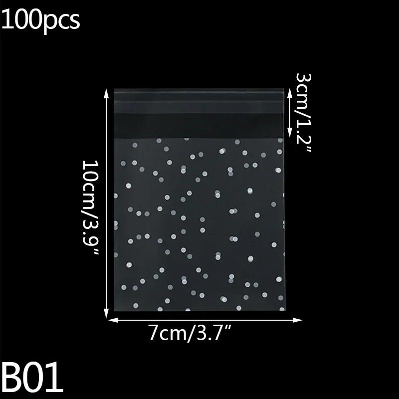Pouch Bag Gift Bags To Pack Products Christmas Party Packaging Frosted 100 Pieces Wholesale Polka Dot Event Festive Supplies