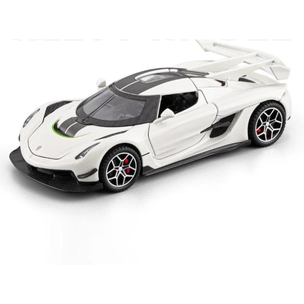 

1/32 Koenigsegg Jesko Alloy Car Model Children s Sports Car Car Model Ornaments Toy Car Boy Gift белый