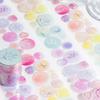 Colored Ink Wash Pattern Speckled Decorative Die-cutting Tape DIY Scrapbook Decoration Album Envelope Diary Marking Stationery