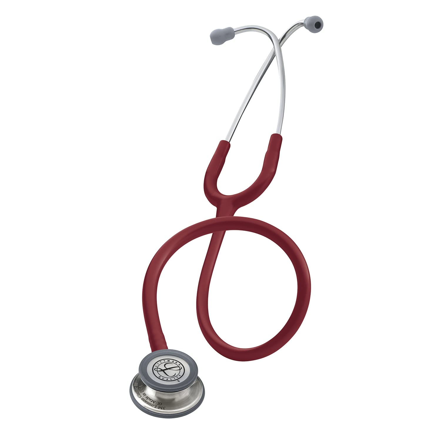 

Classic Stethoscope 5627 Binaural Stethoscope with Adult and Pediatric Chestpiece Burgundy 3M™ Littmann® III™ Single-Tube (Silver/Stainless Steel),