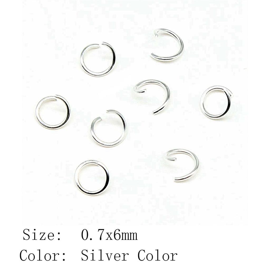 Wedding Anniversary Jewelry Materials Open Jump Rings 5 Colors 6 Sizes Accessories Parts Souvenir Accessories Parts