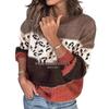 2025 Frühling Leopardenmuster Strickpullover - Übergröße Mode Pullover