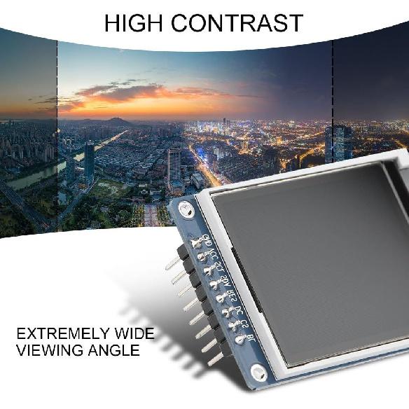 Bewinner 1.8inch LCD Display Module, TFT Screen Module 128 x 160 Resolution Onboard Driver ST7735 SPI Interface, Full-Color LCD Screen Display