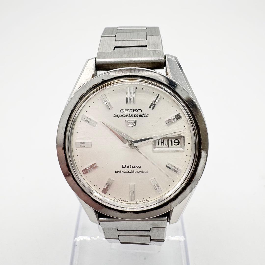 Б/у SEIKO Sportsmatic 5 Deluxe 7619-9030 Рабочий элемент