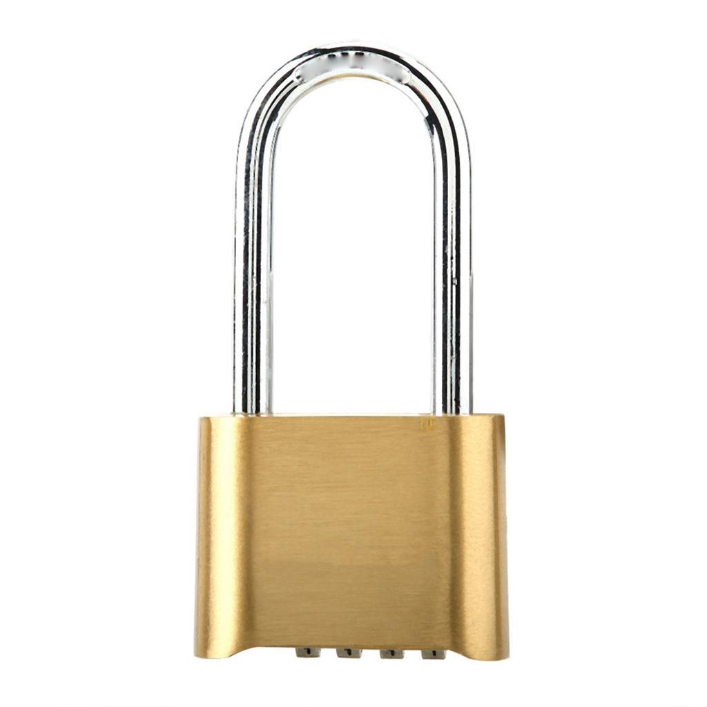 Venkovní zámek 4místný kombinační kód Dlouhý zámek Vodotěsný mosazný