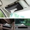 Accessories PU Leather Car Tissue Holder Soft Universal Sun Visor Attachment Creative Elegant Car Tissue Box Car Organization