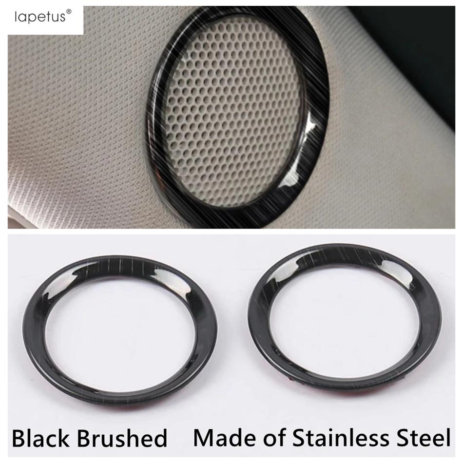 For Mazda CX5 CX-5 2017 - 2024 Stainless Steel Interior Pillar A Speaker Tweeter Sound Ring Decoration Cover Trim Accessories