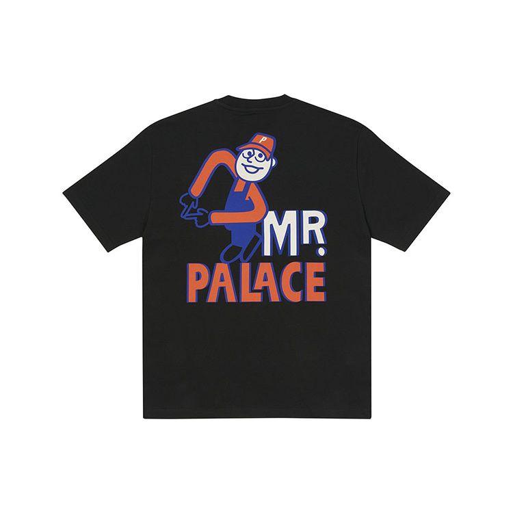 

Palace Mr T-Shirt Black Cartoon Version Unisex Tops P21TS213 S