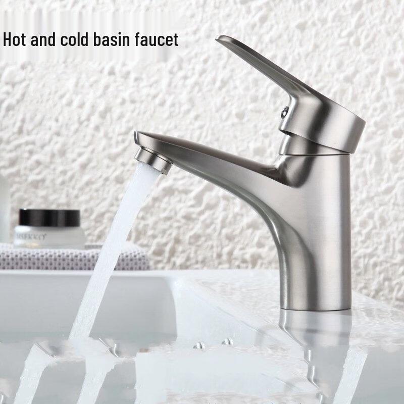 TLXT Stainless Steel Hot & Cold Basin Faucet