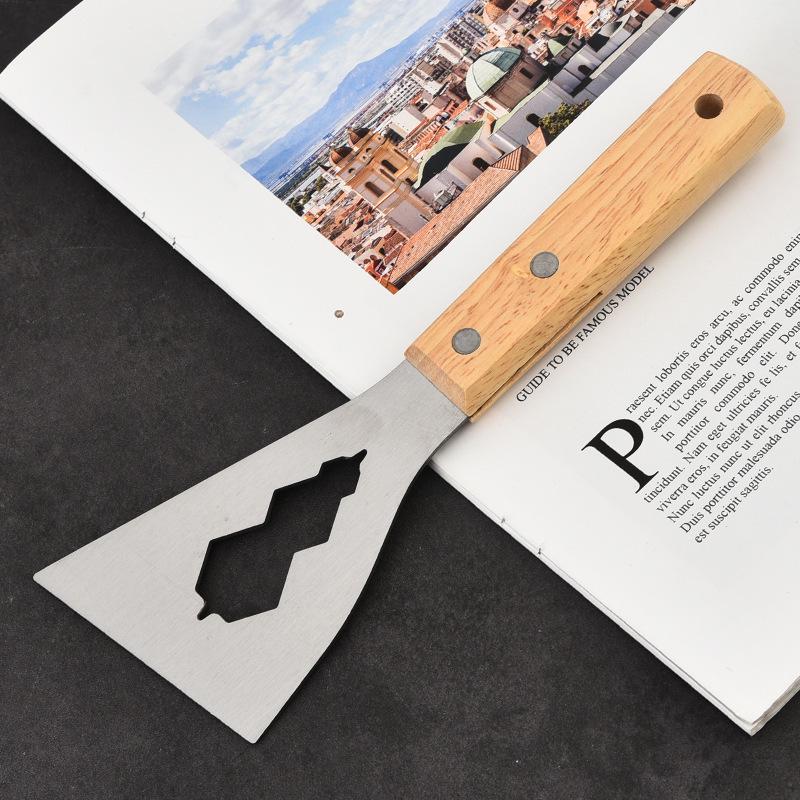 Heavy Duty Stainless Steel Multifunctional Scraper & Cleaning Putty Knife for Cement and Decoration