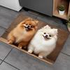 1Pcs Anti Fatigue Kitchen Rugs Cute Dog Print Waterproof Non-Slip Thick Cushioned Kitchen Mat Heavy Duty Comfort Standing Mat for Kitchen Bathroom