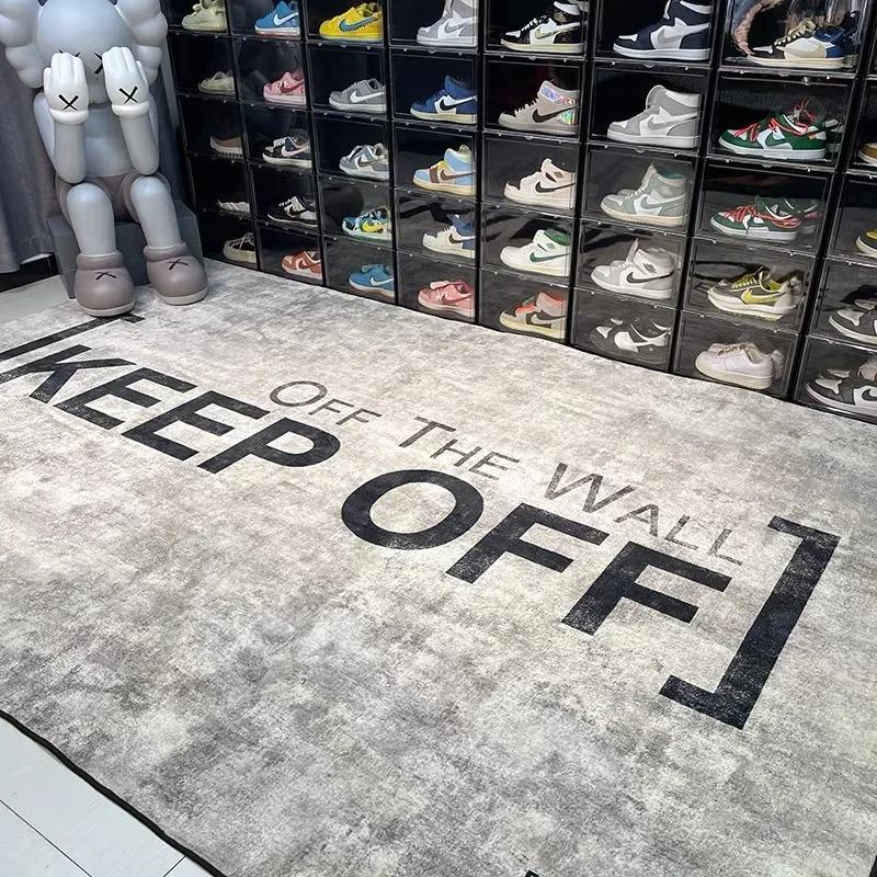 Fashion Carpet Bedroom Living Room Trend Personality Creative Boys Apartment Shoe Wall Bedside Dirty Home Decoration Mat