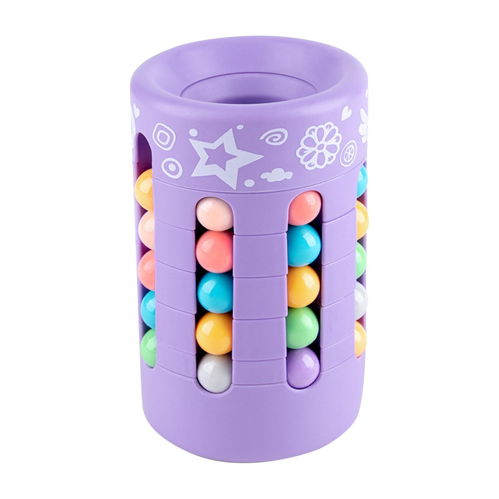 

(H0826)Вращающиеся волшебные бобы, игрушка на кончиках пальцев, игрушки для снятия стресса для детей и взрослых, стресс A фиолетовый