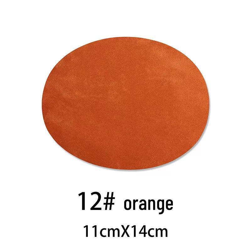 Suede Oval Iron-On Fabric Patch for Elbow and Knee Decoration