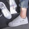 Spring and Summer Breathable Student Street Shooting Leather Surface White Shoes Casual Single Shoes Board Shoes