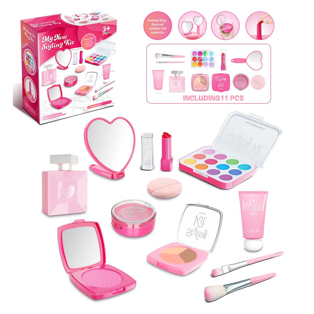 Children'S Cosmetic Set, Simulated Makeup Jewelry, Uncolored Playhouse Girl Toys 3-5 Years Old