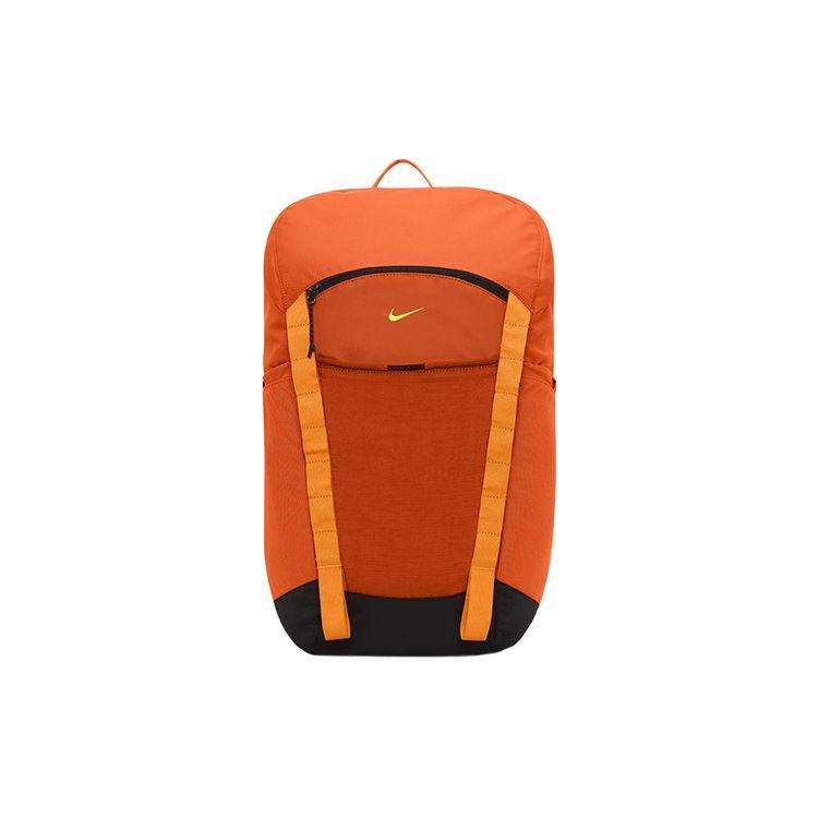 Nike Large Capacity Zipper Closure Fabric Backpack Unisex Backpacks Orange DJ9677-819 Orange