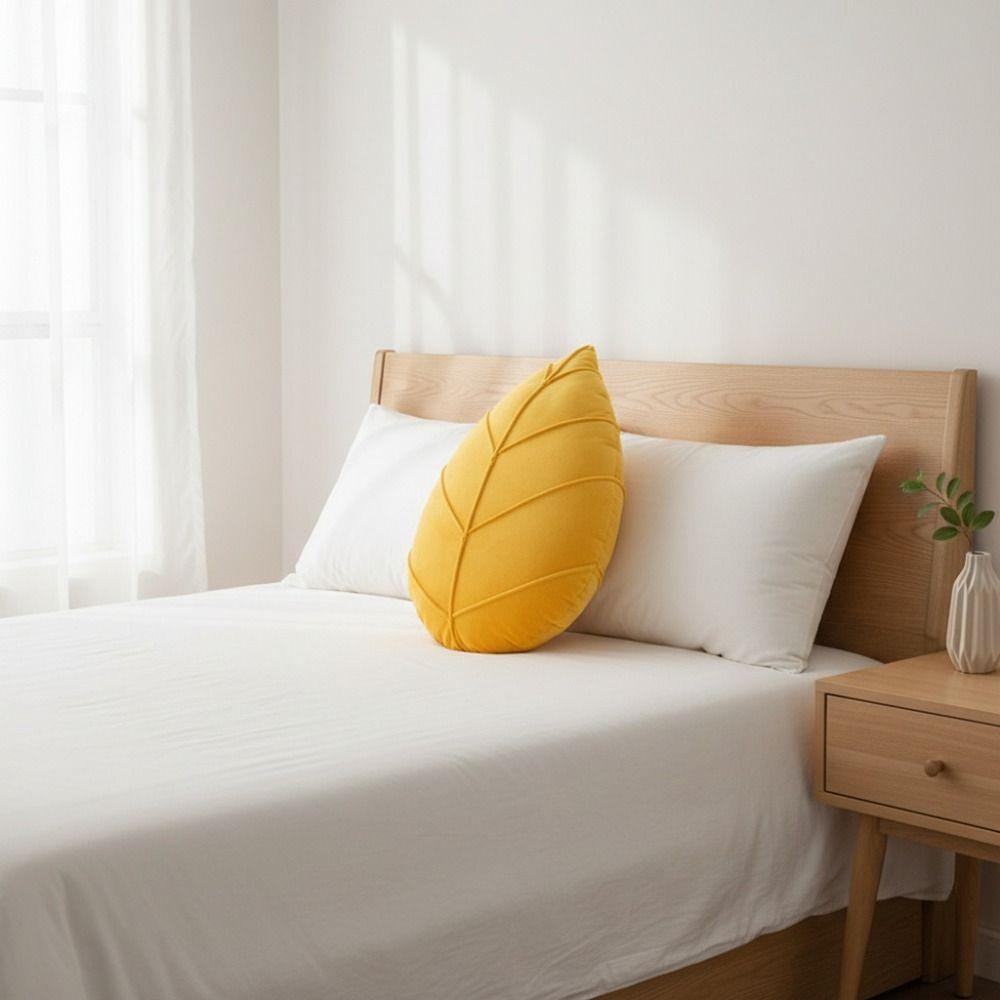Weiches Kissen Nordic Style Sofakissen Haushalts Kissen in Blattform Auto