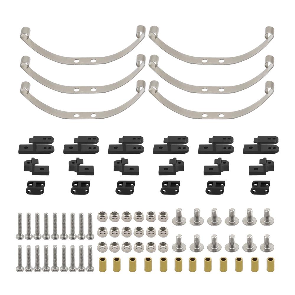 Metal Steel Leaf Spring Suspension Kit for WPL B1 B14 B-14 B16 B24 B-24 C14 C-14 C24 C-24 B16 6x6 4x4 1/16 Military Truck Parts