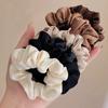 Women'S Satin Feeling Large Intestine Hair Band Temperament Tie Head Rope Women'S Simple Ball Head Versatile Head Jewelry