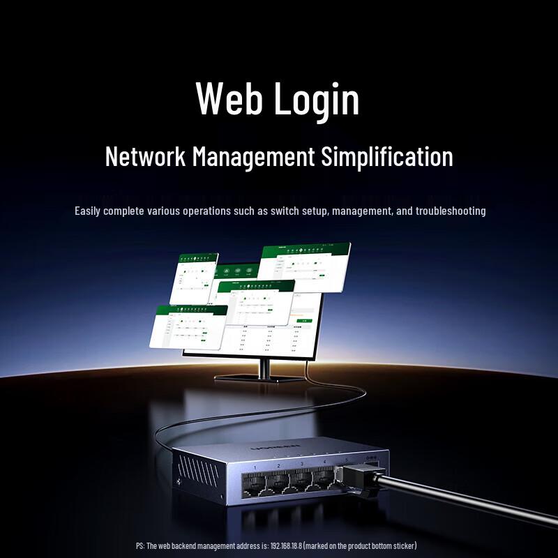 Ugreen 5-Port Gigabit Web Smart Managed Switch