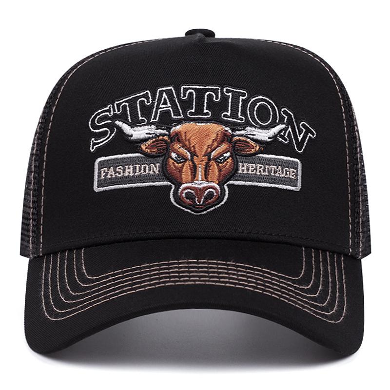 New Station Men'S Trendy Truck Hat Street Skateboarding Hat Hip Hop Hat Women'S Sunshade Baseball Hat Mesh Hat