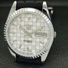 REFURBISHED SEIKO 5 AUTOMATIC MENS WATCH JAPAN MADE WHITE DIAL CUSTOM A440014-2 QV90-a440014