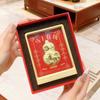 999 Pure Gold 3D Photo Frame Ornament Set for Gifts, Events, and Promotions