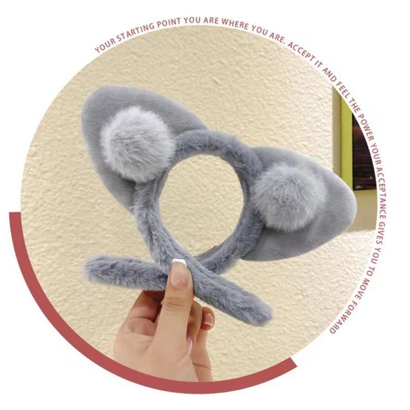 Cat Ears Headbands Furry Plush Headbands Hair Accessories for Girls and Womens Holiday Party Headwear