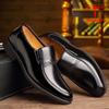Dragonfly Men's Genuine Leather Breathable Non-Slip Casual Shoes for Middle-Aged & Elderly