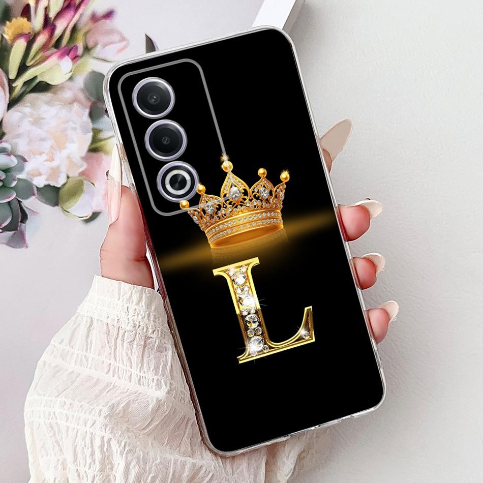For OPPO A3 Pro A80 CPH2639 Fashion Crown Letter Phone Case For Oppo A80 A3 Pro 5G Global Soft Silicone TPU Cases