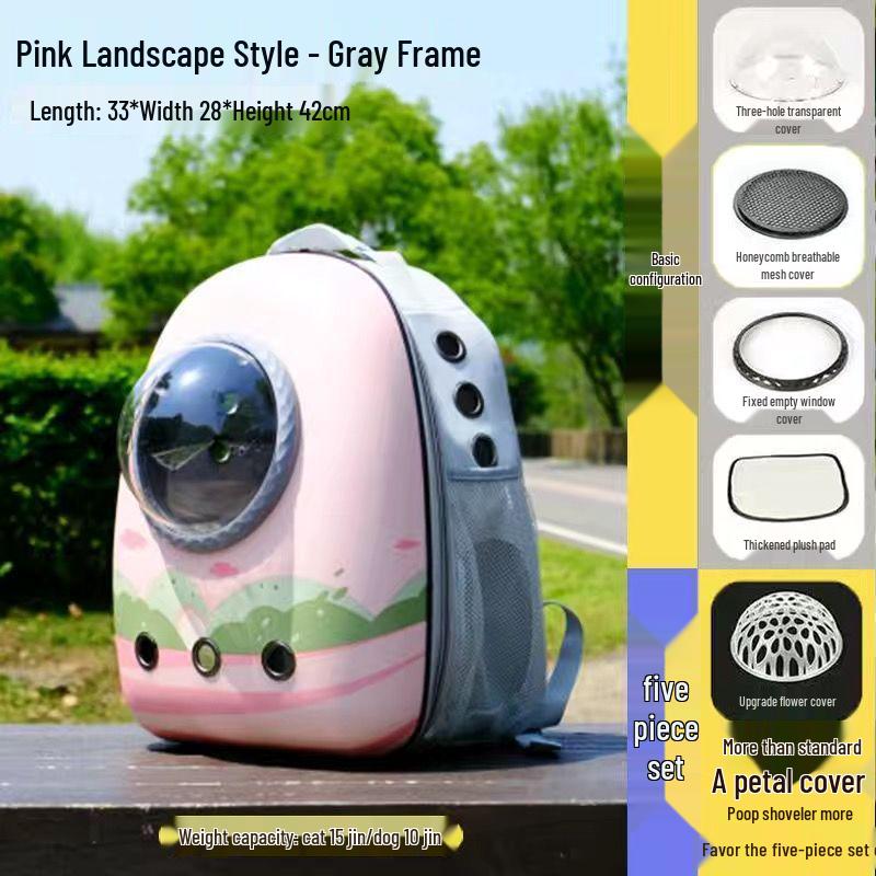 Portable Pet Backpack: Space Capsule for Cats & Dogs
