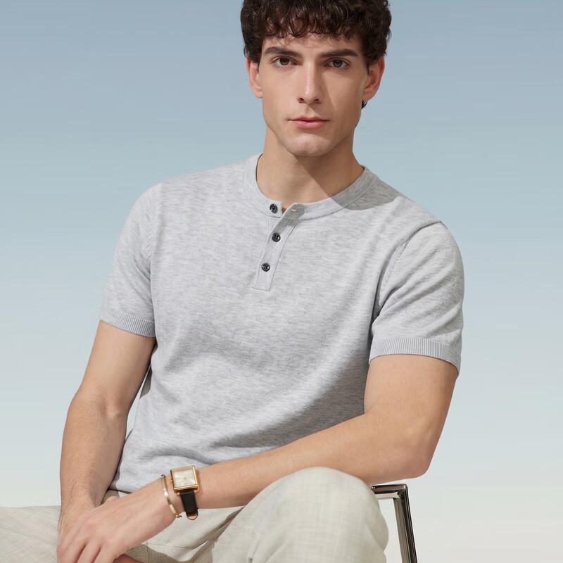 Judger Men s Breathable Knit Henley T-Shirt XL