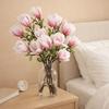 Echte Berührung Seidenmagnolien-Strauß Handgefertigte Blumendekorationen Künstliche Blume Muttertag
