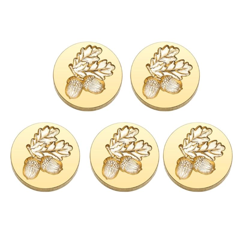 Emboss Sealings Wax Stamp Head Brasses Sealing Stamp Wax Seal Stamp Head Replacement for Envelope Sealing Greeting Card