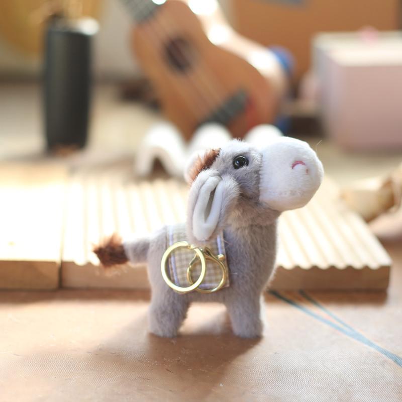 Cute Creative Stuffed Little Donkey Doll Cute Animal Soft Plush Toy For Children Birthday Gift Decor Home Bag Pendant Keychain