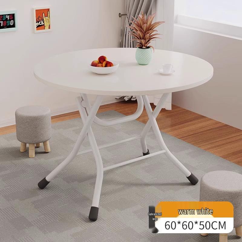 Compact Folding Dining Table for Small Spaces - Indoor/Outdoor Use, Square & Round Options Available
