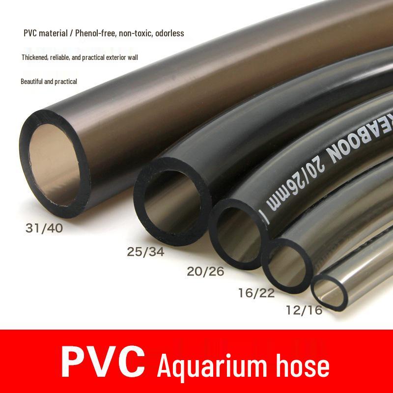 Aquarium Silicone Water Pump Hose with Filter - Inlet/Outlet for Water Change & Discharge