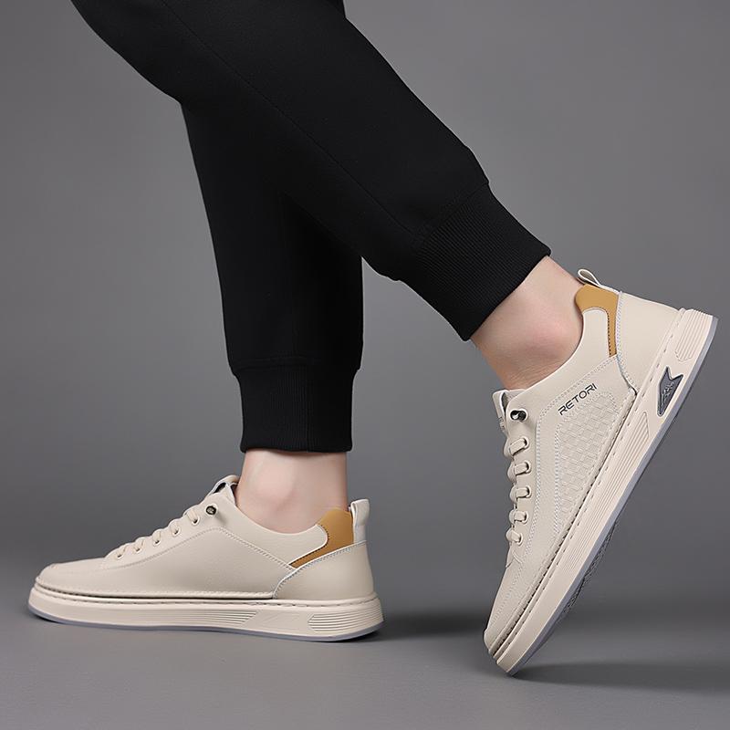 Fashion Fashion White Casual Shoes High Quality Lightweight Breathable Flats Men's Sneakers Versatile Comfy Walk Shoes Tennis Masculino