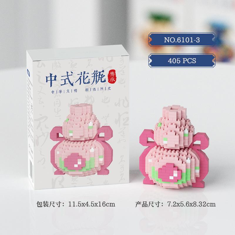 China Flower Bouquet 3d Constructor Model Building Set Flower Mini Bricks Building Blocks Toys for Children Girls 7 To 10 Years