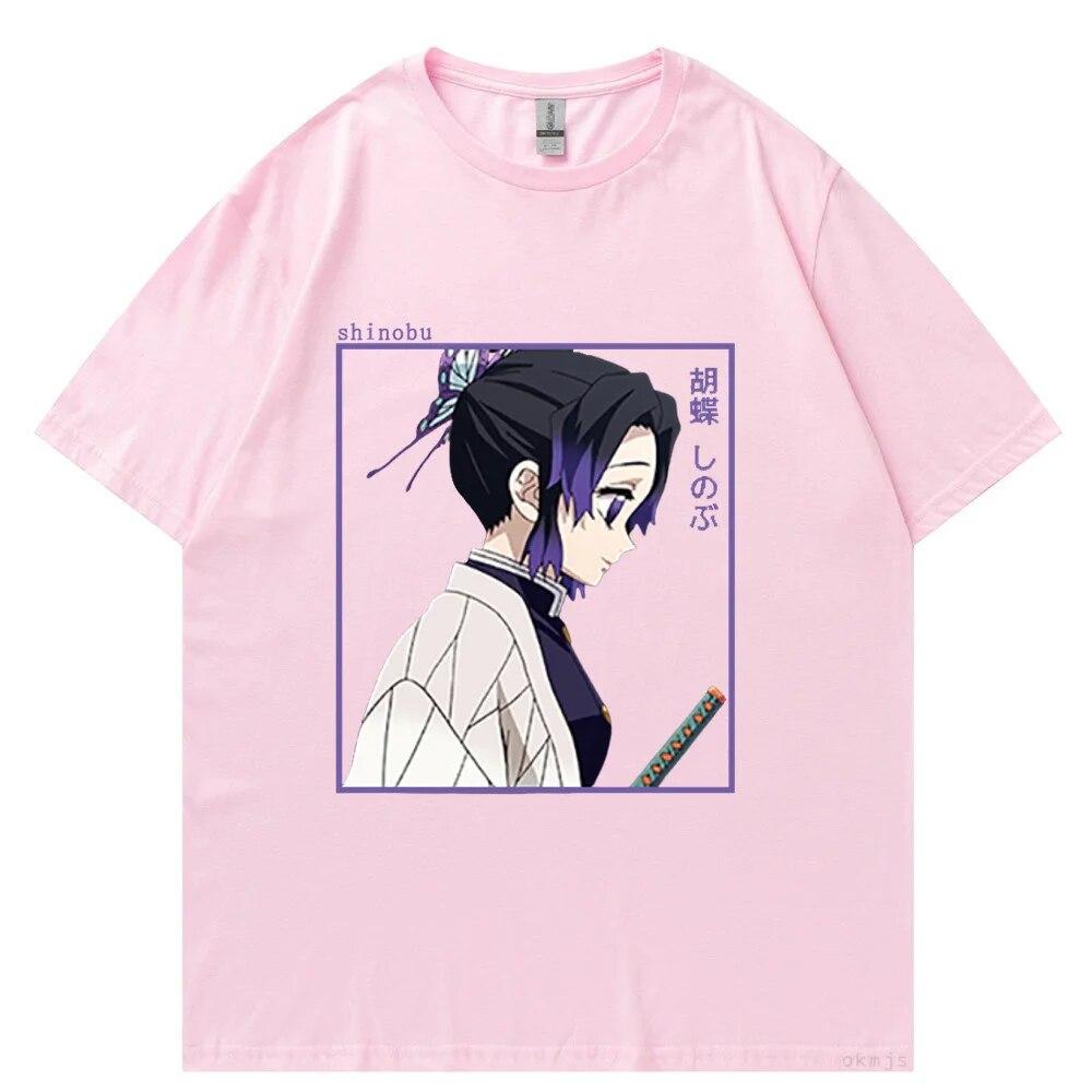 Hot Japanese Anime Demon Cotton T Shirt Unisex Kawaii Kimetsu No Yaiba Graphic Tees Tanjirou Kamado Unisex Tops Funny Tshirt Unisex