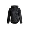Chaqueta esencial con capucha para correr para mujer Tops Negro CU3218-010