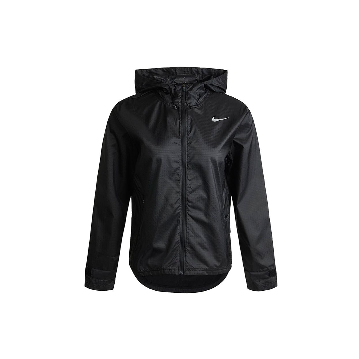 Nike Women s Essential Water-Repellent Running Jacket Black Reflective Silver CU3218-010 M