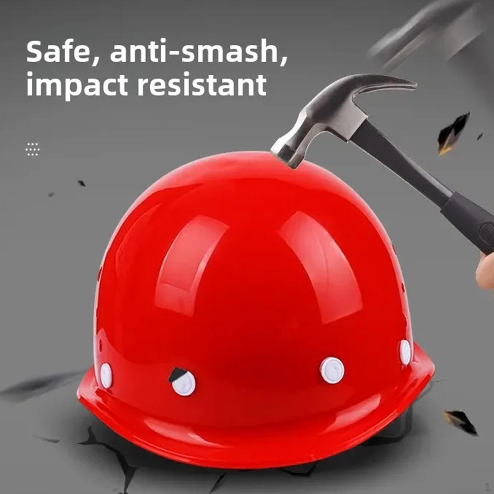 

Breathable Safety Helmet, High Temperature Resistant, Comfortable, Practical, Lightweight, Easy to червоний