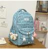 Schoolbag High-value Schoolbag Female Korean Version Japanese Versatile Polka Dot Printed Backpack Junior High School High School College Student 