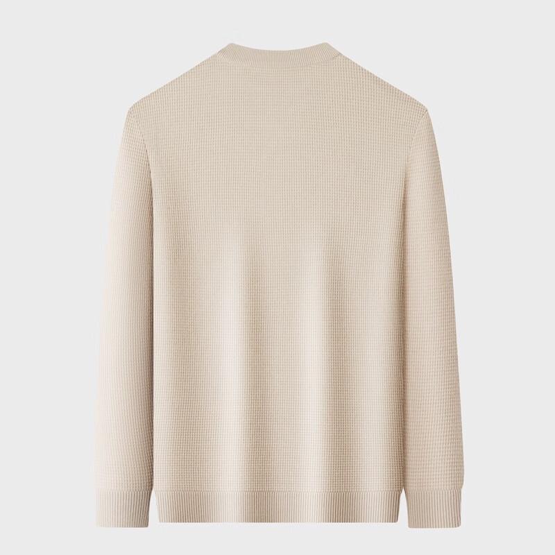 YILITENG Men's Round Neck Thickened Merino Wool Blend Sweater