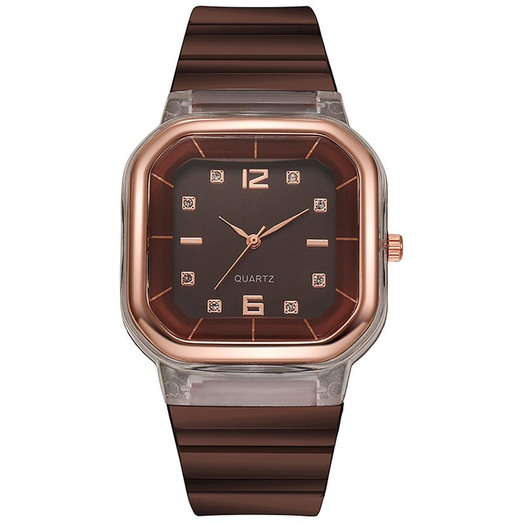 1pc-Casual Women Watch Silicone Strap Wristwatch Women Quartz Watches Ladies Clock Friends Family Gift Valentine's Day