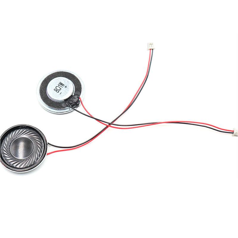 2Pcs 8Ohms 1W Diameter 30MM Ultra Thin Speaker With MX Wire 1.25 Terminal Voice Broadcast Speaker DIY Accessories