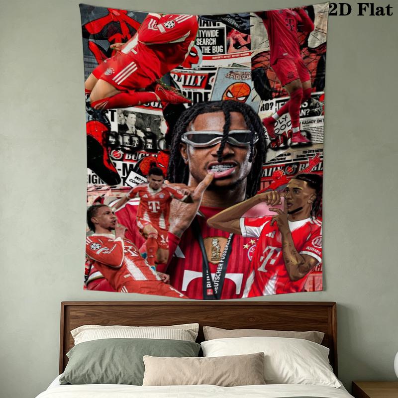 Michael Olise Wall Tapestry Aesthetic Wall Hanging Printed Fabric Blanket Decorative Tapestries for Bedroom Living Room Home Decor