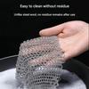 Reusable Kitchen Cleaning Ring Net 316 Stainless Steel Washing Net  Cleaning Brush